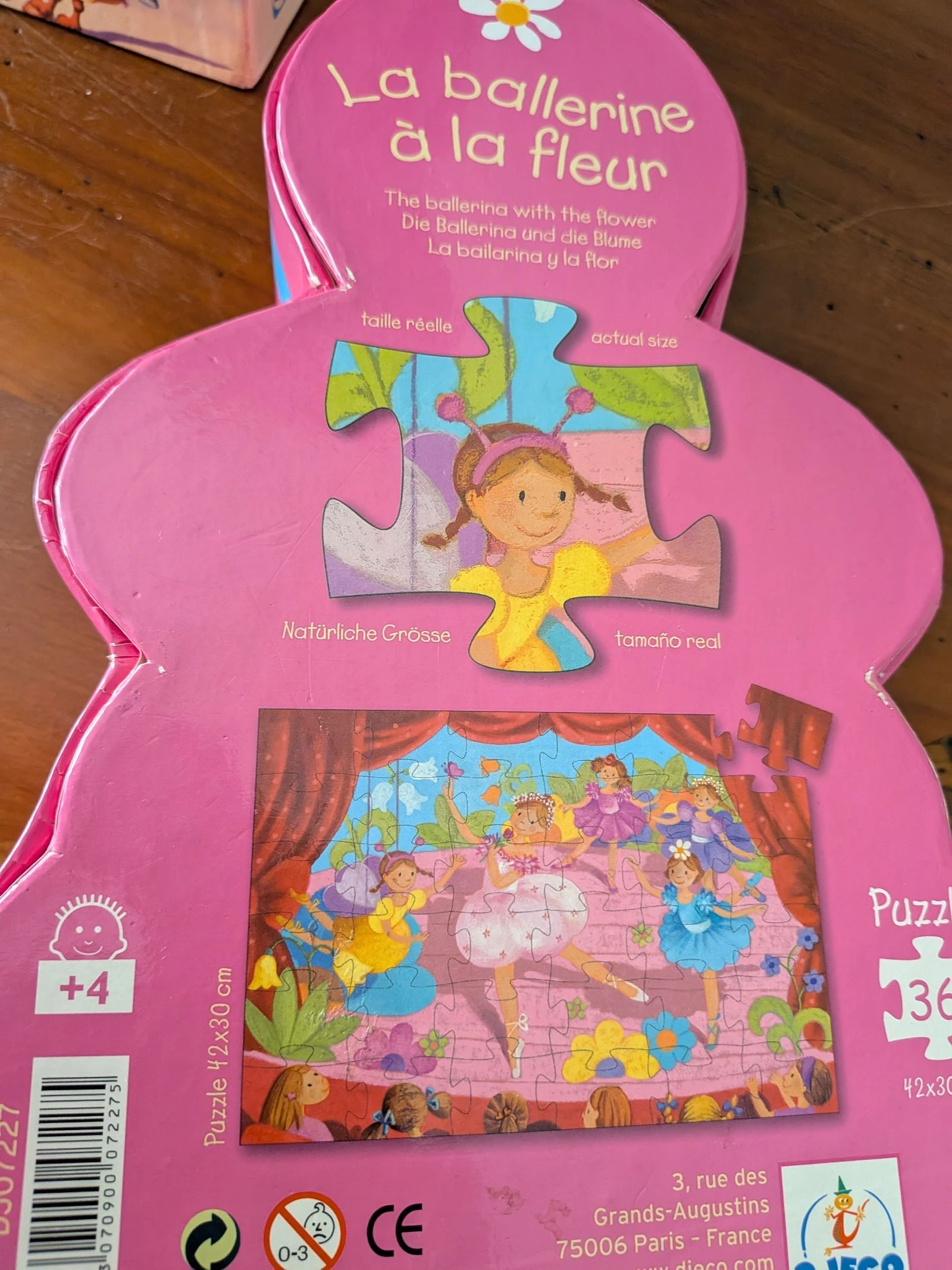 Puzzle the ballerina with the flower 36 pieces – photo 2